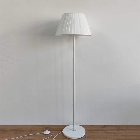 Торшер 1 плафон 150х34х34 см Е27 60 Вт 4м2 плафон ткань белый Baizheng Торшер 1 плафон 150х34х34 см Е27 60 Вт 4м2 плафон ткань белый Baizheng