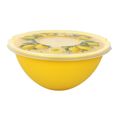 Миска пластиковая 4 л с крышкой Fresh Полимербыт