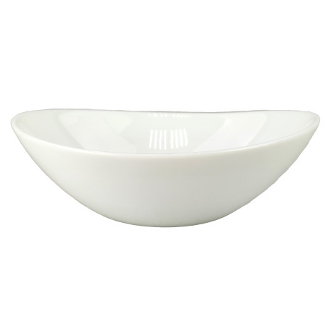 Салатник стеклокерамический  15*14 см 390 мл овальный PO-520 White-Oval Parsopal