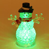 Мини картинка Акция! Светильник светодиодный пластиковый  9*5,3*11 см Снеговик в шляпе (1/240)