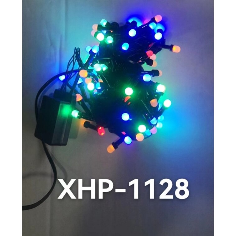 Гирлянда светодиодная 11,5 м 300 led круглые лампочки мультиколор XHP-1128 Fex (1/50)