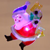 Мини картинка Акция! Светильник светодиодный пластиковый  9,5*4 см на присоске Веселый Дед Мороз Серпантин (1/192)