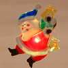 Мини фотография Акция! Светильник светодиодный пластиковый  9,5*4 см на присоске Веселый Дед Мороз Серпантин (1/192)