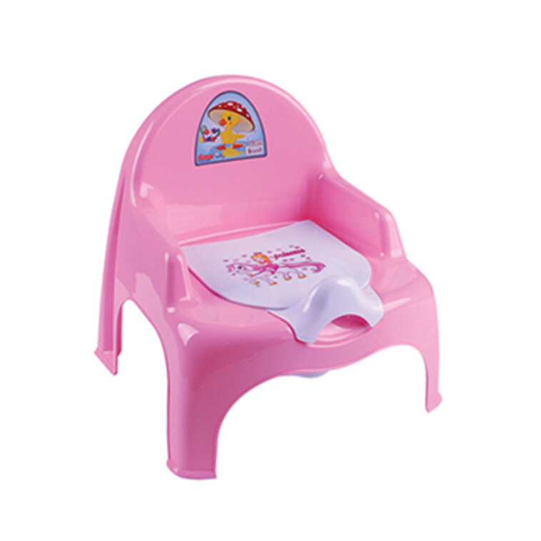 Горшок-стул пластиковый детский 320*275*340 мм крышка розовый перламутр Ниш Ddstyle (1/15)