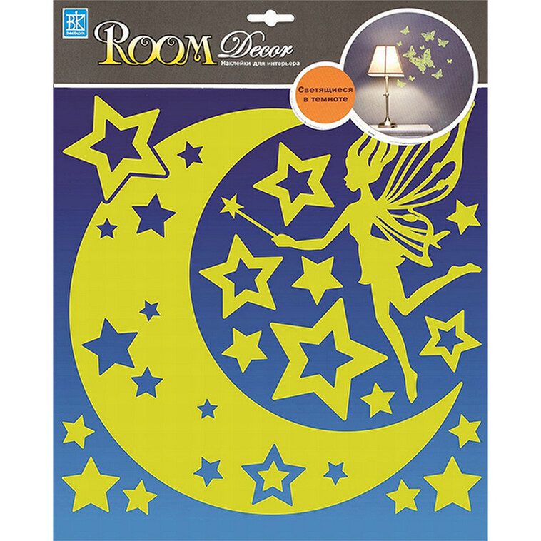 Стикер ПВХ 30,5*30,5см волшебная ночь Room Décor (1/12)