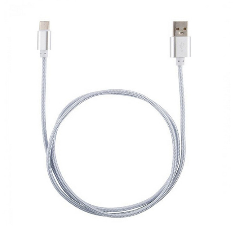 Кабель 1 м 4,75 V USB - MicroUSB ET-01 серебро Energy (1/300)