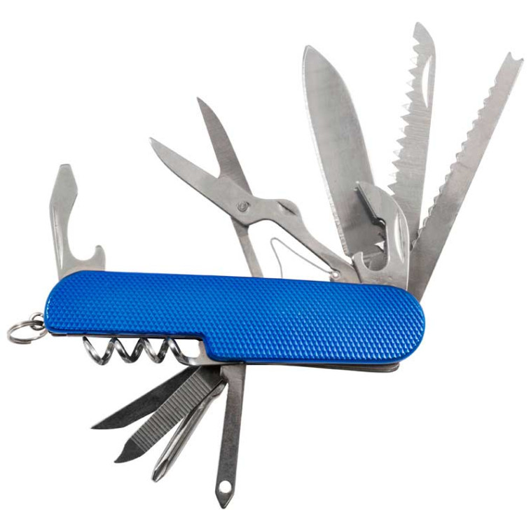 Нож нерж сталь многофункциональный 15*9 см 11 функционалов синий SR082 Ecos (1/48)