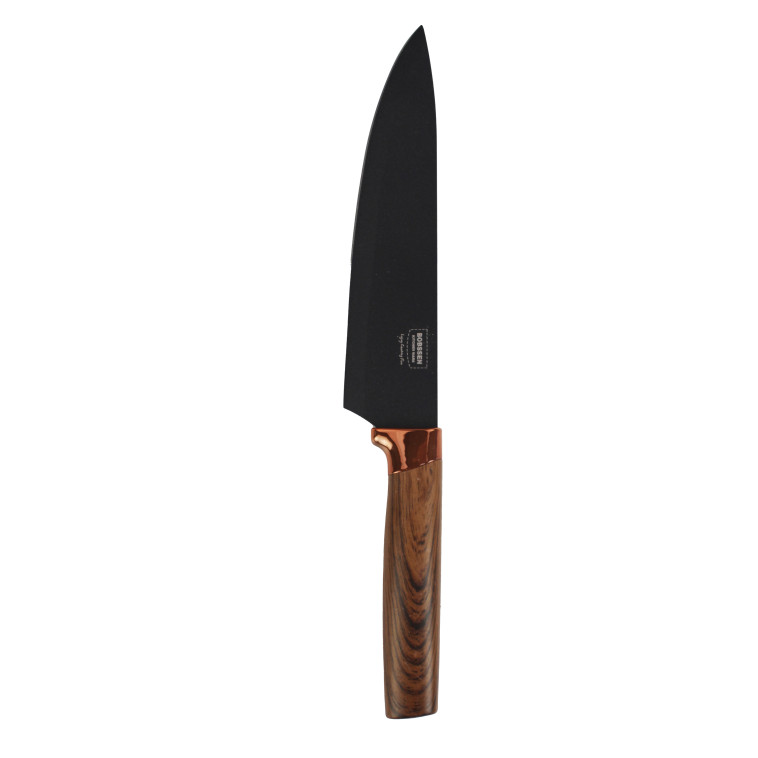 Изображение Нож нерж сталь 5 пр пласт ручка с овощечитской ножницами коричневый Baizheng (1/24)
