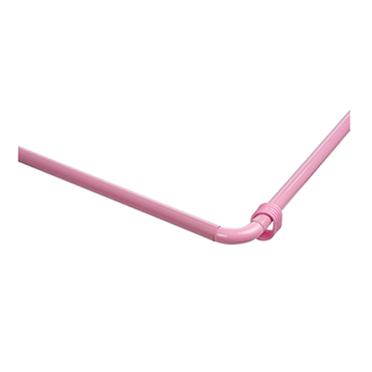 Карниз пластиковый для ванной 9*9*9 см угловой розовый Ddstyle (1/30)