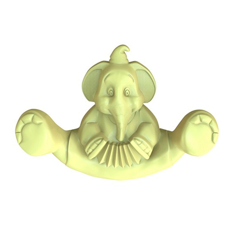 Крючок пластиковый 10*6,6*6,3 см лето желтый Circus Elephant Berossi (1/48)