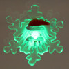 Мини картинка Акция! Светильник светодиодный пластиковый  9,5*4 см на присоске Снежинка с Дедом Морозом (1/192)