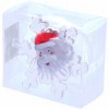 Мини фото №1 Акция! Светильник светодиодный пластиковый  9,5*4 см на присоске Снежинка с Дедом Морозом (1/192)