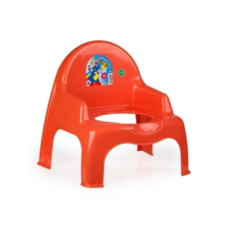 Горшок-стул пластиковый детский 320*275*340 мм крышка красный Ниш Ddstyle (1/15)
