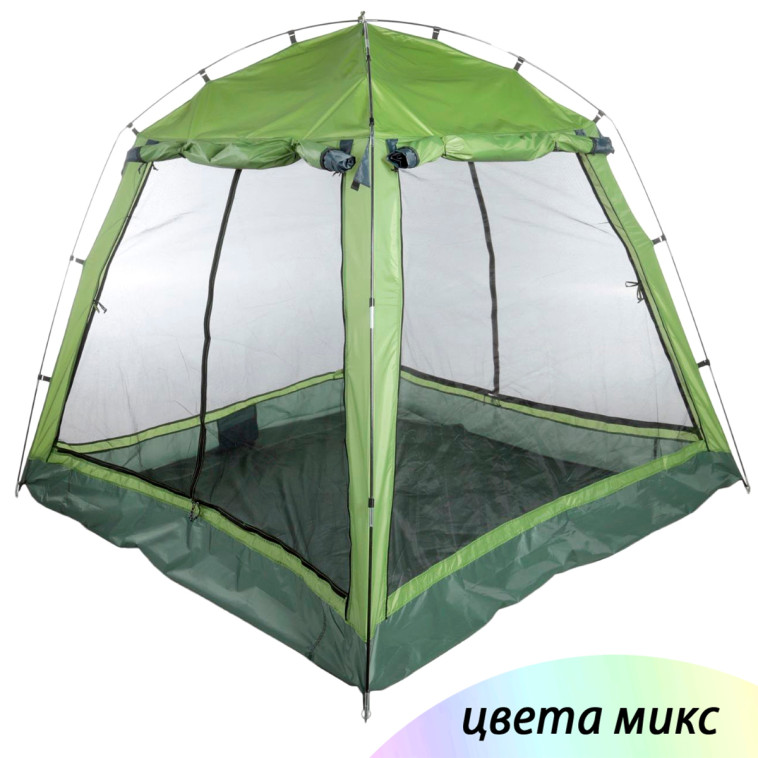 Акция! Палатка шатер 4-х местная 220*220*180 см микс Baizheng (1/5)