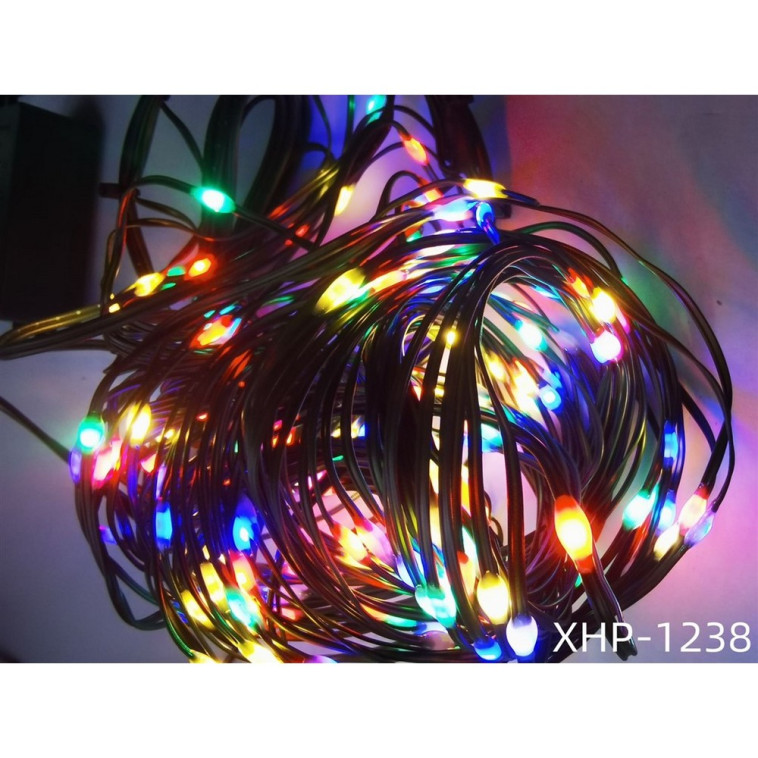 Гирлянда светодиодная 10 м 21 лампа  из ротанга под дерево разноцветная NP-1238 Fex (1/60)