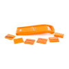Мини фото Овощерезка пластиковая 7 ножей для резки контейнер №2 оранжевый Либра Пласт (1/28)