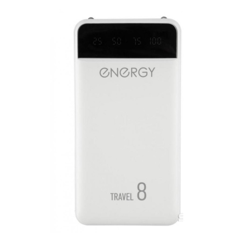 Аккумулятор внешний Power Bank 8000 Travel белый Energy (1/50)