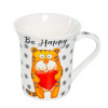 Мини фото Кружка фарфоровая 310 мл Be happy Olaff (6/48)