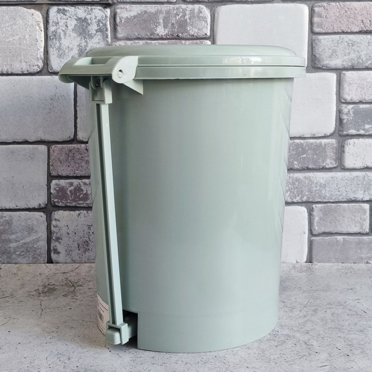 Изображение Ведро пластиковое для мусора 12 л с педалью микс 2916 Baizheng (1/12)