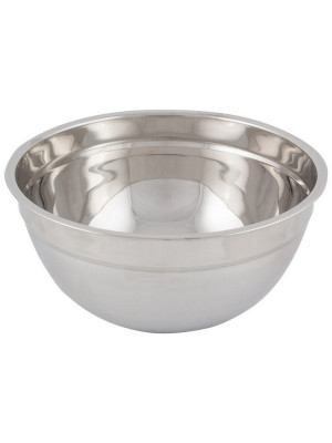 Миска нерж сталь 2500 л 22*10 см толщина 0,45 мм смешанная полировка Bowl-Ring-22 Mallony