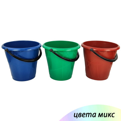 Ведро пластиковое  7 л черное Ангарск