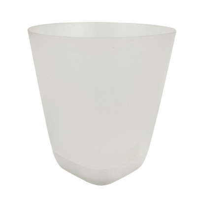 Горшок пластиковый  2 л поддон прикорневой полив прозрачный Гранд Альт-Пласт