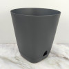 Мини изображение Горшок пластиковый  15 л поддон прикорневой полив графит Гранд Альт-Пласт