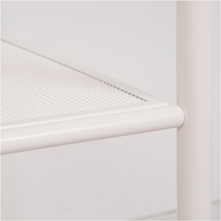 Cнимок Подставка металлическая для обуви 3-х ярусная 65х30х50 сиденье нубук ящик черный Гранада 23В ЗМИ