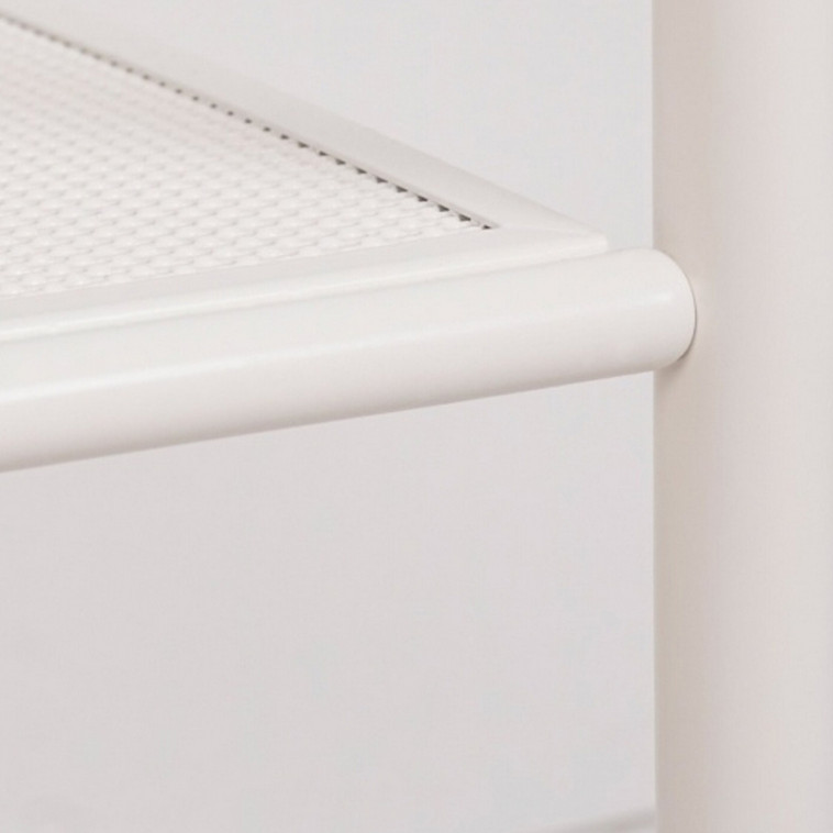 Изображение Подставка металлическая для обуви 3-х ярусная 45х30х50 см сиденье ящик черный Гранада 13В ЗМИ