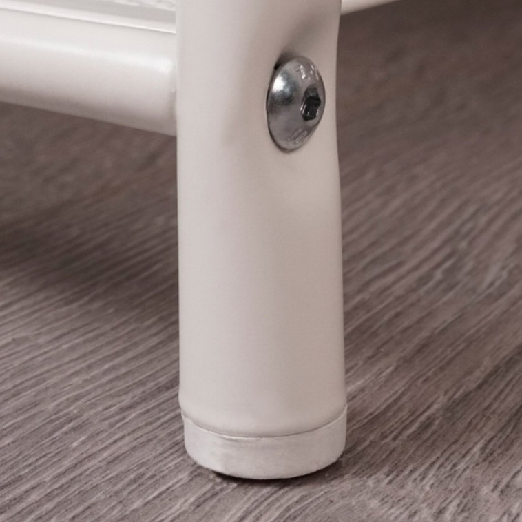 Фотография Подставка металлическая для обуви 3-х ярусная 45х30х50 см сиденье ящик черный Гранада 13В ЗМИ