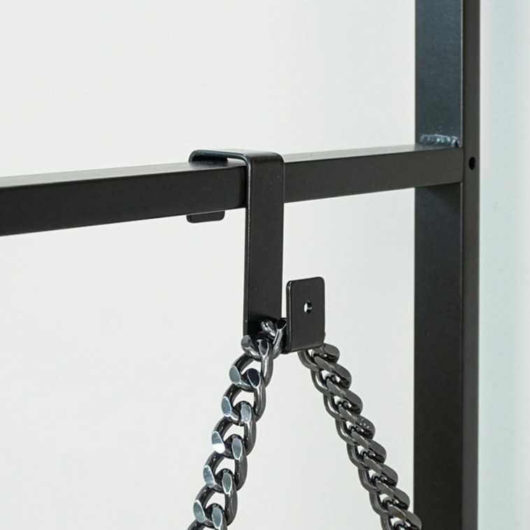 Фото Вешалка металлическая гардеробная 69х38,5х148 см белый полка Скандинавия 21 ЗМИ