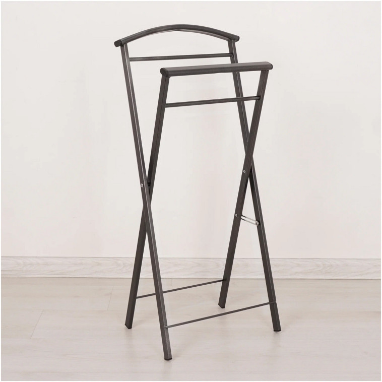 Картинка Вешалка металлическая костюмная 35,2х23,5х76 см белый Контур малый ЗМИ