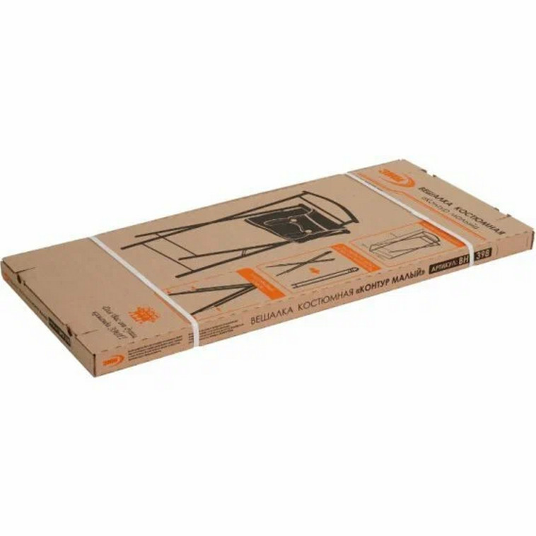 Фото №1 Вешалка металлическая костюмная 35,2х23,5х76 см белый Контур малый ЗМИ