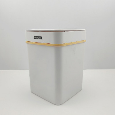 Ведро пластиковое для мусора 12 л 220х220х300 мм квадратное с крышкой белый BD-D0685 Baizheng Ведро пластиковое для мусора 12 л 220х220х300 мм квадратное с крышкой белый BD-D0685 Baizheng