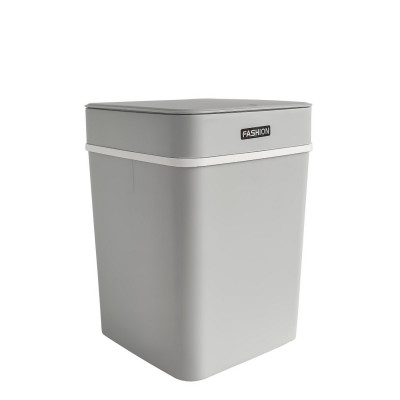 Ведро пластиковое для мусора 12 л 220х220х300 мм квадратное с крышкой серый BD-D0685 Baizheng Ведро пластиковое для мусора 12 л 220х220х300 мм квадратное с крышкой серый BD-D0685 Baizheng