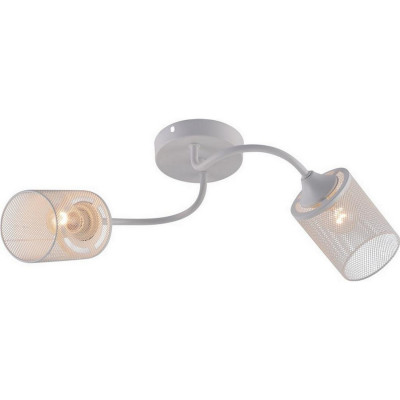 Люстра 2 плафона 52*20*20 см Е27 60Вт 9м2 плафон металл белый Baizheng