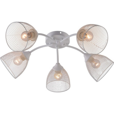 Люстра 5 плафонов 59*21 см Е27 60Вт 20м2 плафон металл белый Baizheng Люстра 5 плафонов 59*21 см Е27 60Вт 20м2 плафон металл белый Baizheng