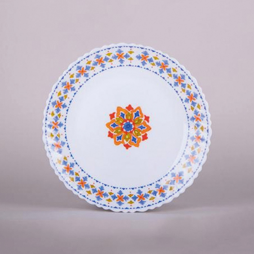 Тарелка стеклокерамическая обеденная 24 см Turkish Tile Коралл