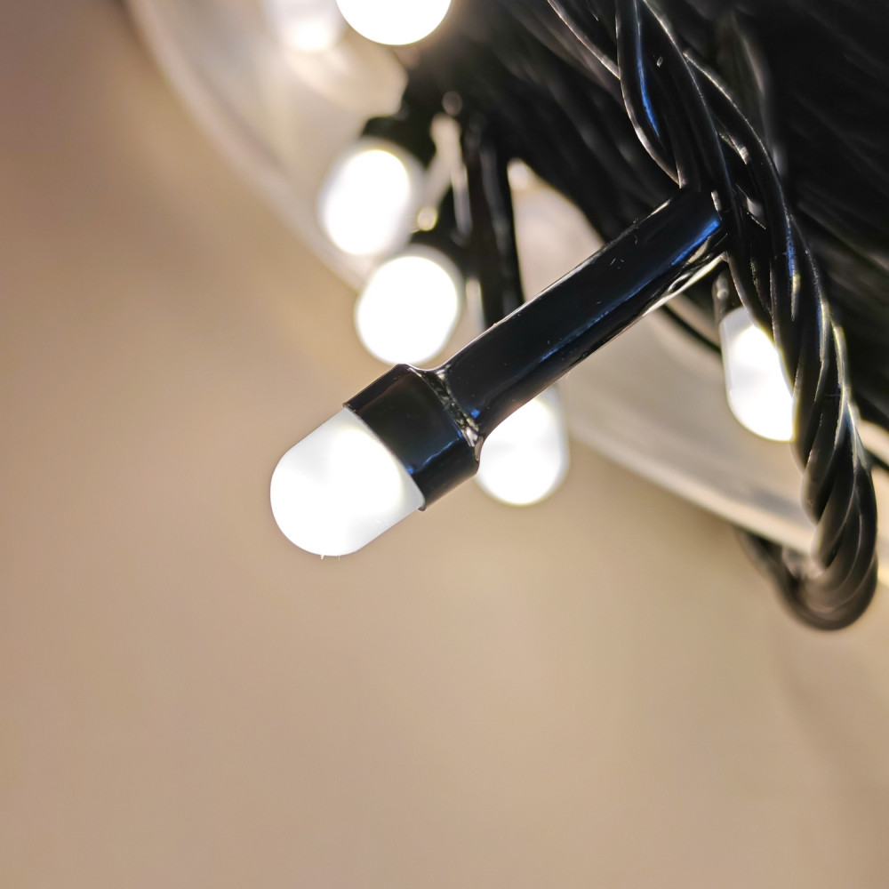 Гирлянда светодиодная 50 м 240 Led уличная нить 8 режимов желтый NP-3434 Baizheng