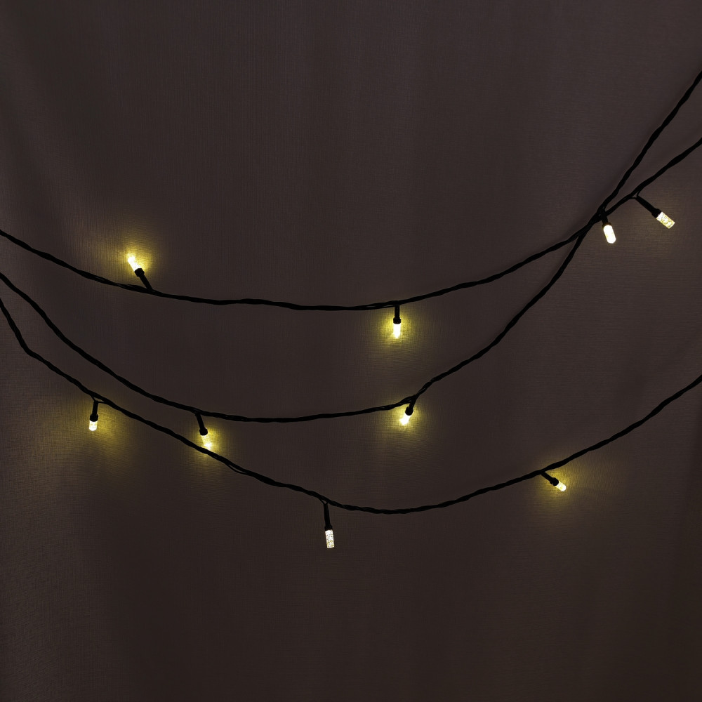 Гирлянда светодиодная 50 м 240 Led уличная нить 8 режимов желтый NP-3438 Baizheng