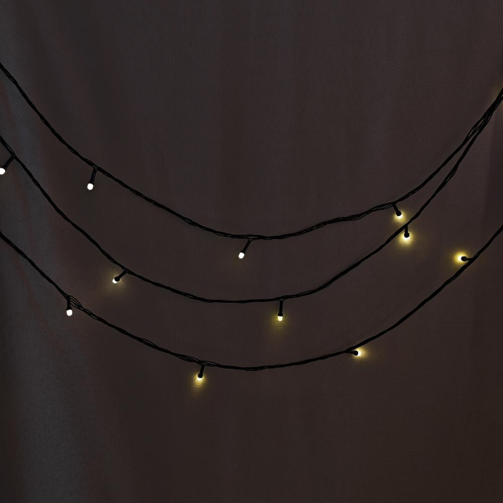 Гирлянда светодиодная 100 м 480 Led уличная нить 8 режимов желтый NP-3440 Baizheng