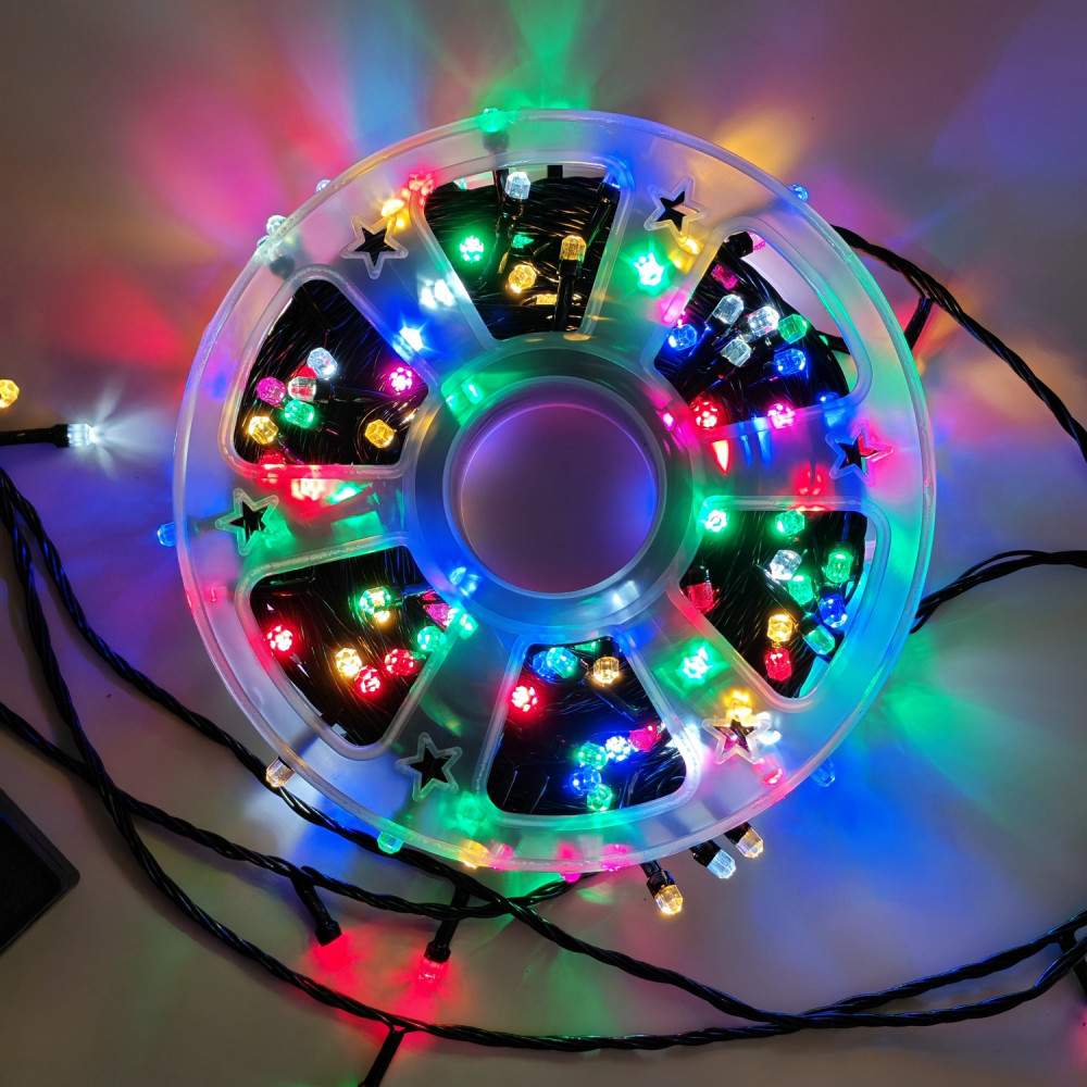 Гирлянда светодиодная 100 м 480 Led уличная нить 8 режимов мультицвет NP-3441 Baizheng