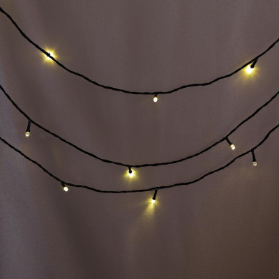 Гирлянда светодиодная 100 м 480 Led уличная нить 8 режимов желтый NP-3442 Baizheng