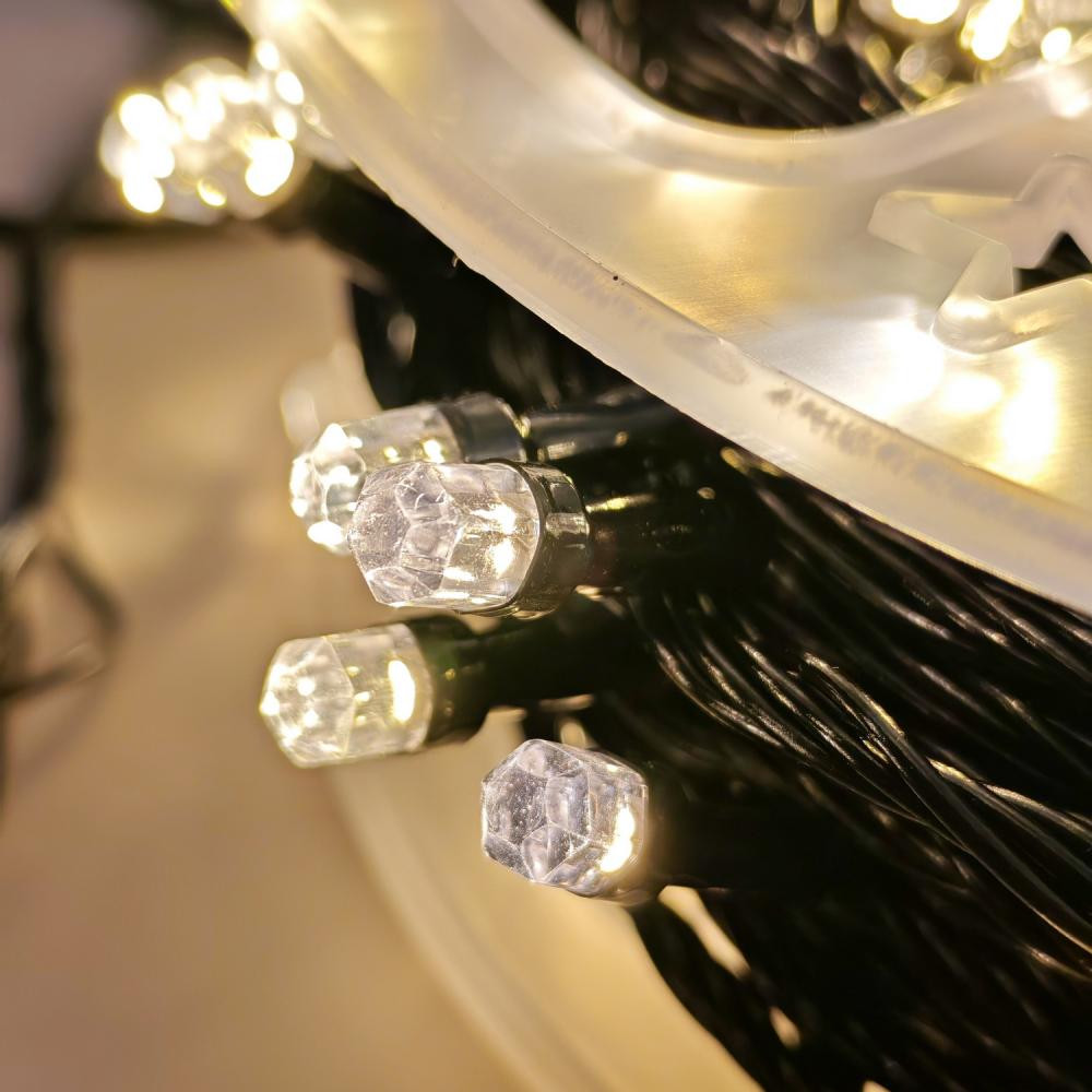 Гирлянда светодиодная 100 м 480 Led уличная нить 8 режимов желтый NP-3442 Baizheng