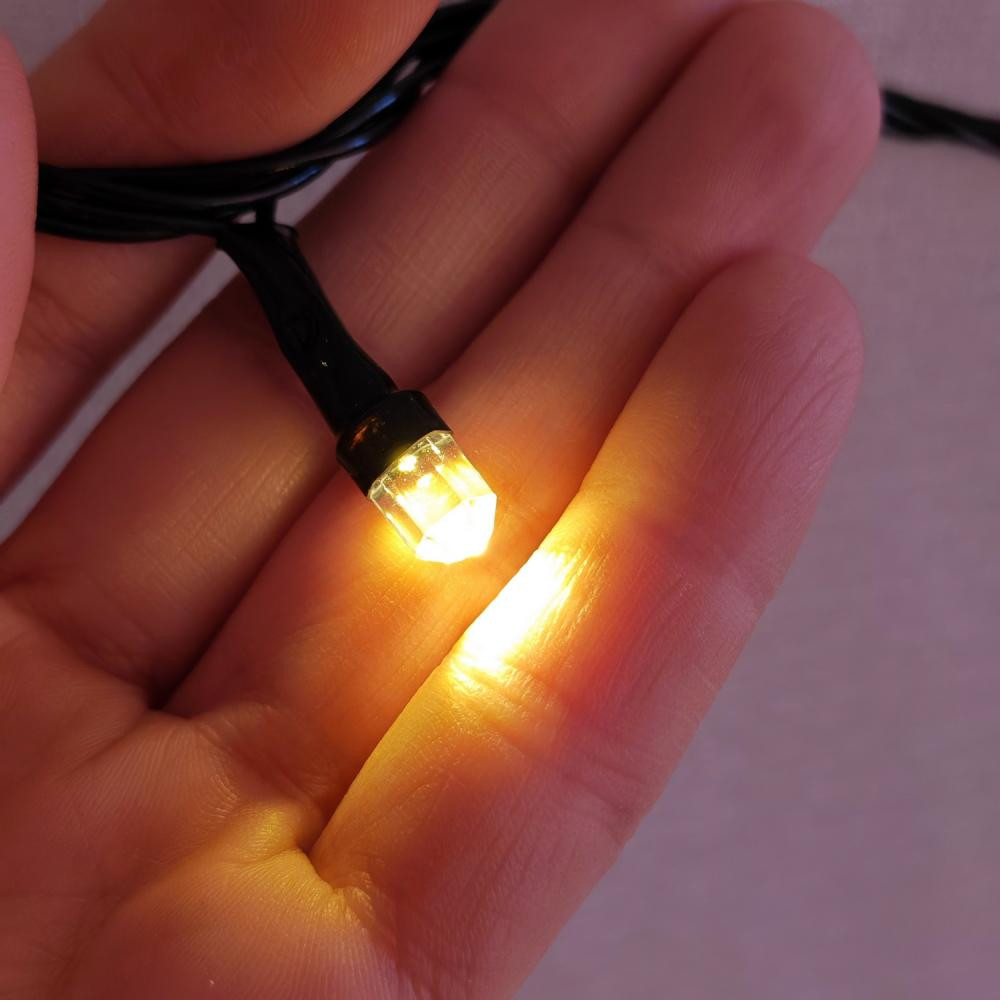 Гирлянда светодиодная 100 м 480 Led уличная нить 8 режимов желтый NP-3442 Baizheng