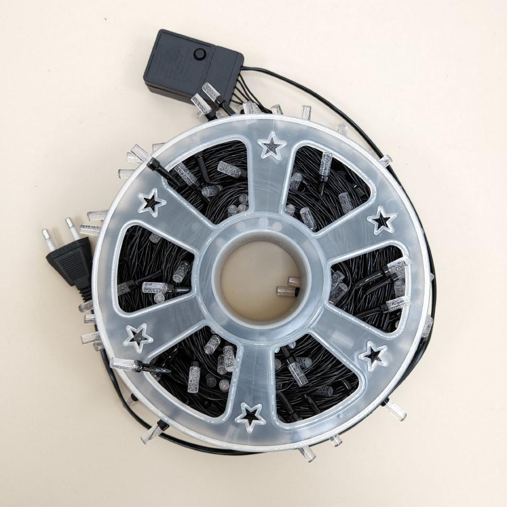 Гирлянда светодиодная 100 м 480 Led уличная нить 8 режимов желтый NP-3444 Baizheng