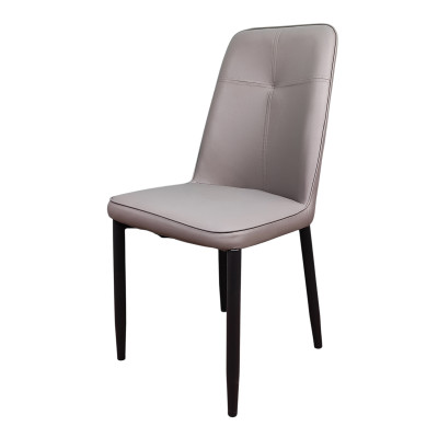 Стул металлический 87*53*45 см до 150 кг искусственная кожа серый Baizheng