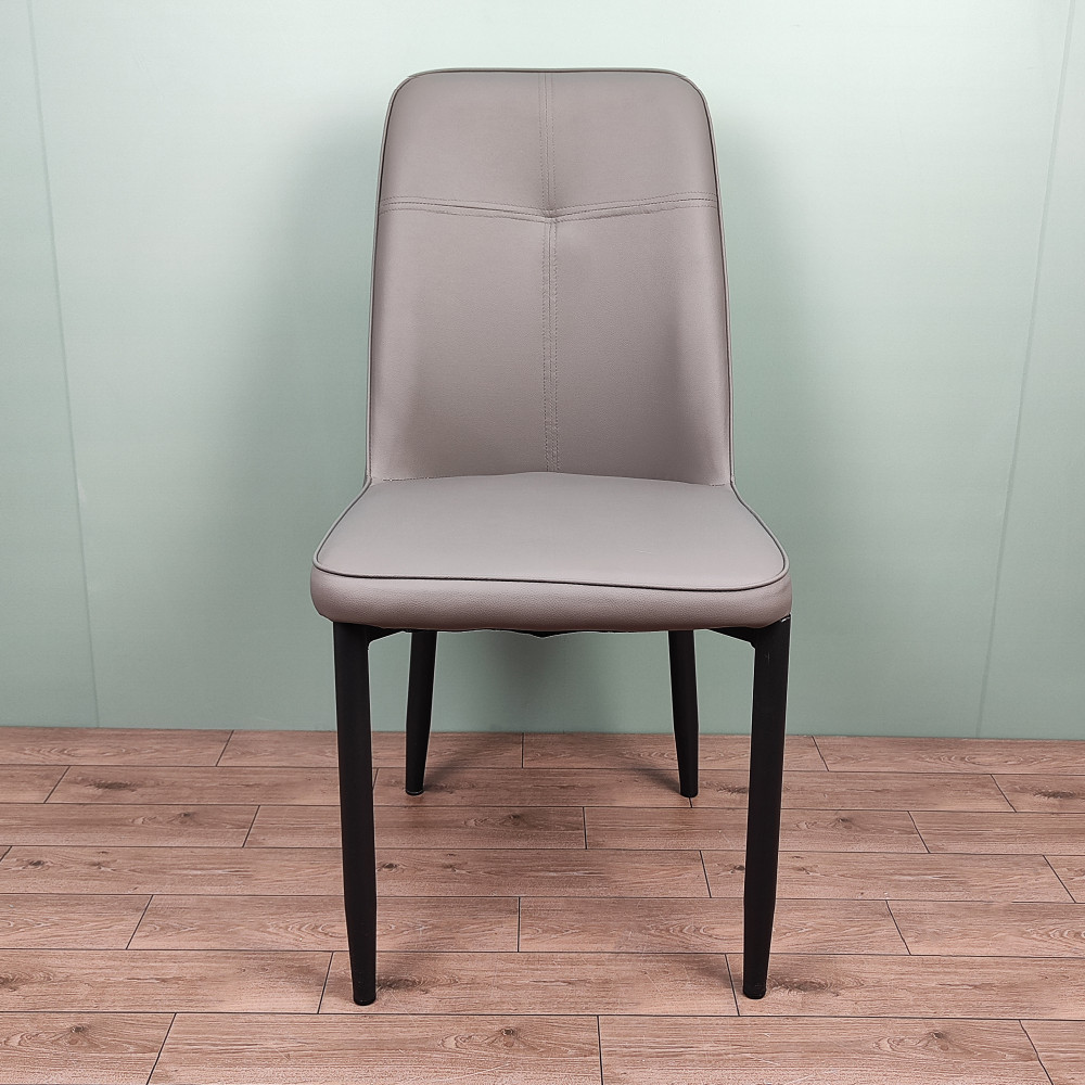 Стул металлический Baizheng 87×53×45 см, искусственная кожа, серый, до 150 кг