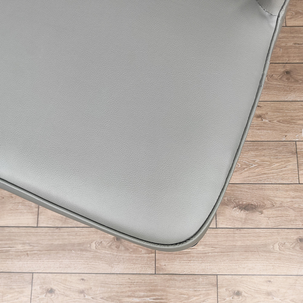 Стул металлический Baizheng 87×53×45 см, искусственная кожа, серый, до 150 кг
