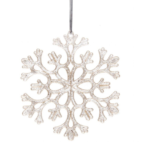 Украшение елочное пластик 10 см золото Сказочное сияние Серпантин